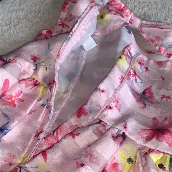 Primark Pink & Yellow Floral Dress 4/5 *Small Flaw - Picture 12 of 14